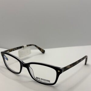 True Religion Eyeglasses Frames T026 LT24220419 51-17-135 Black tortoise